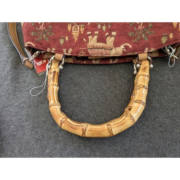 Elephant Print Handbag Purse shoulder bag Canvas Boho - Picture 11 of 11